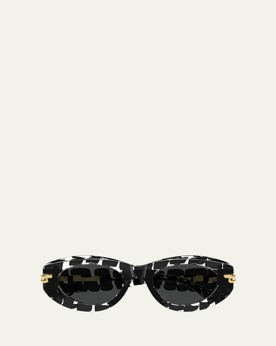 Oval Acetate Sunglasses